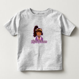 Camiseta De Bebé Pequeña Princesa de cabello oscuro chica rosa supe
