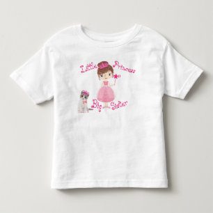 Camiseta De Bebé Pequeña Princesa Gran Hermana