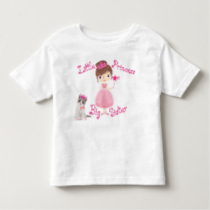 Camiseta De Bebé Pequeña princesa hermana grande