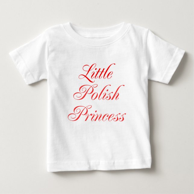 Camiseta De Bebé Pequeña Princesa Polaca (Anverso)