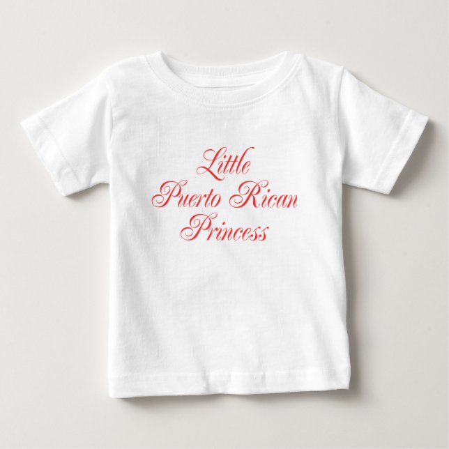 Camiseta De Bebé Pequeña Princesa Puertorriqueña (Anverso)