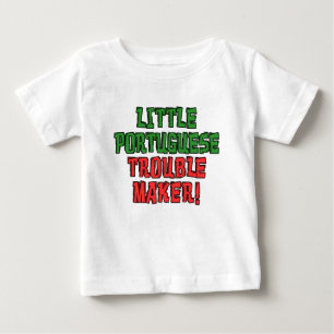 Camiseta De Bebé Pequeña problemática portuguesa