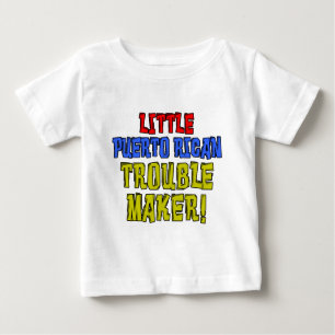 Camiseta De Bebé Pequeña problemática puertorriqueña