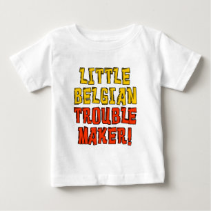Camiseta De Bebé Pequeña responsable belga de problemas