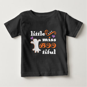 Camiseta De Bebé pequeña señorita bootiful lindo halloween