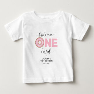 Camiseta De Bebé Pequeña Señorita Onederful Cumpleaños 1 