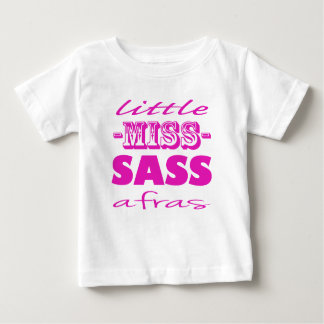 Camiseta De Bebé Pequeña Srta. rosada Sassafras