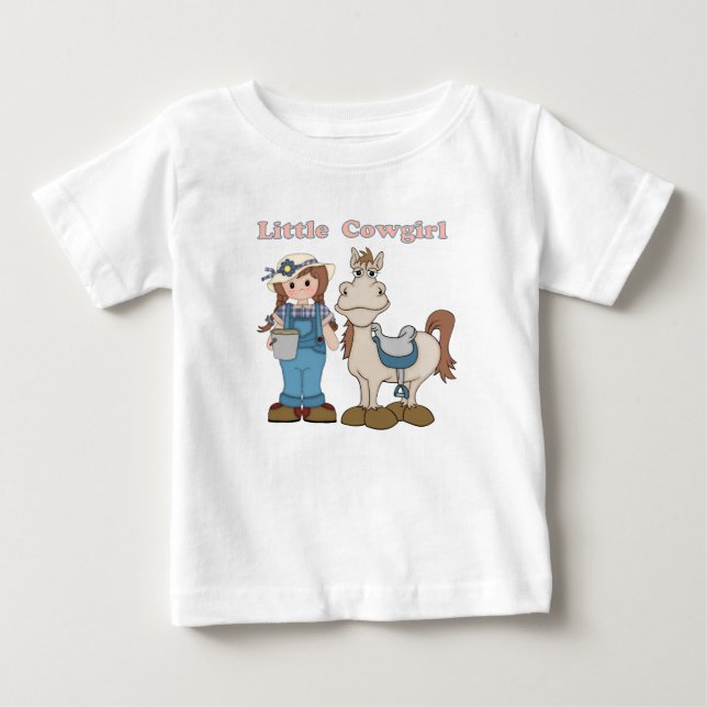 Camiseta De Bebé Pequeña Vaquera (Anverso)
