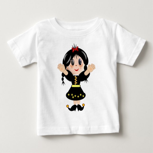 Camiseta De Bebé Pequeña y feliz personalizado (Anverso)