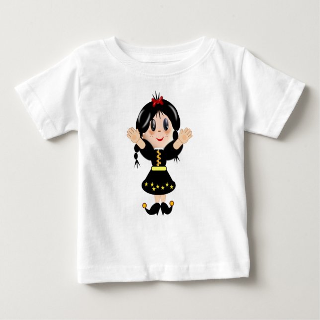 Camiseta De Bebé Pequeña y feliz personalizado (Anverso)
