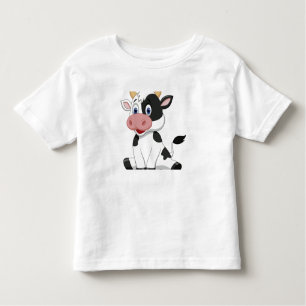 Camiseta De Bebé Pequeña y feliz vaca lechera Holstein 