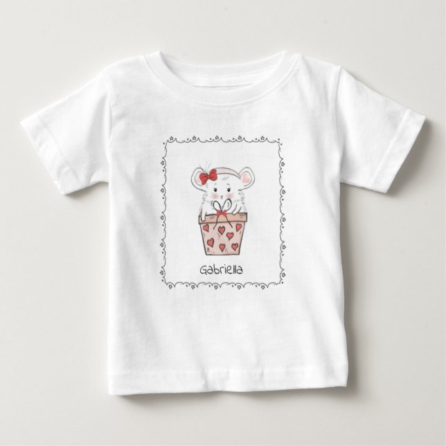 Camiseta De Bebé Pequeña y pequeña martillo Nombre Bebé Camiseta (Anverso)