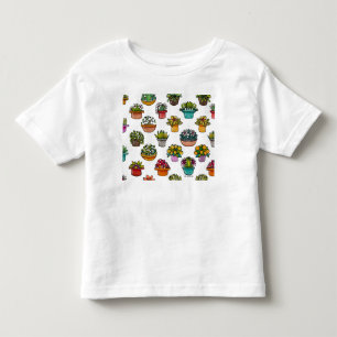 Camiseta De Bebé Pequeñas Plantas en Macetas