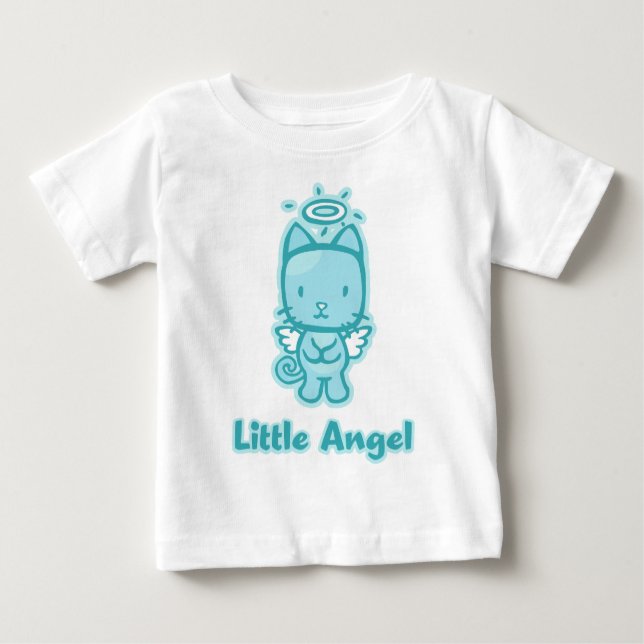 Camiseta De Bebé "Pequeño Ángel... Pequeño Diablo", pequeño L/S Tee (Anverso)