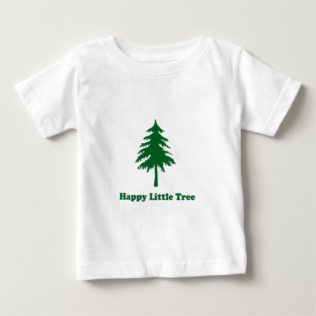 Camiseta De Bebé Pequeño árbol feliz (Anverso)
