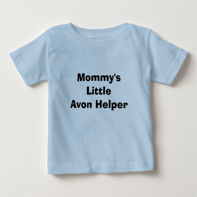 Camiseta De Bebé Pequeño ayudante de Avon de la mamá (Anverso)