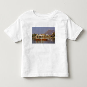 Camiseta De Bebé Pequeño barco, lago Pichola, Udaipur, India.