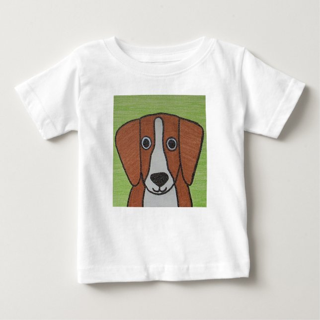 Camiseta De Bebé ?Pequeño beagle pequeño/camiseta bebé (Anverso)