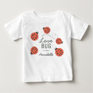 Camiseta De Bebé Pequeño Bicho del Amor Señora Mariquita Cumpleaños