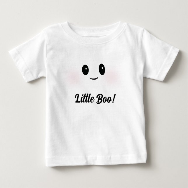 Camiseta De Bebé ¡Pequeño Boo! Trato de fantasma (Anverso)