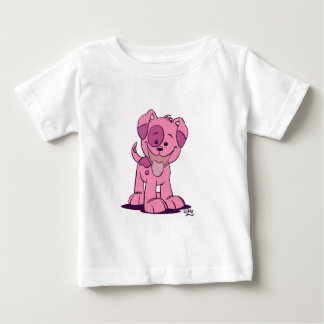 Camiseta De Bebé Pequeño cachorro rosa Baby Appartal