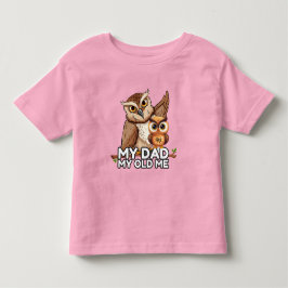 Camiseta De Bebé Pequeño Camiseta: Mi papá me viejo (rosa)