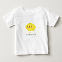 Camiseta De Bebé Pequeño cítrico de limón cutáneo