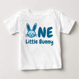 Camiseta De Bebé Pequeño conejo el primer cumpleaños