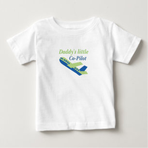 Camiseta De Bebé Pequeño copiloto de Daddys