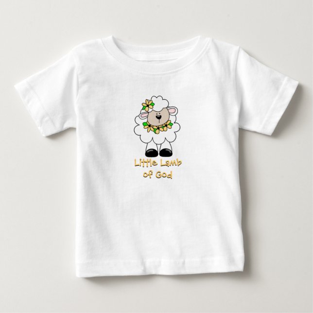 Camiseta De Bebé Pequeño cordero de dios (Anverso)