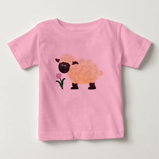 Camiseta De Bebé Pequeño Cordero Tutu Shirt (Anverso)