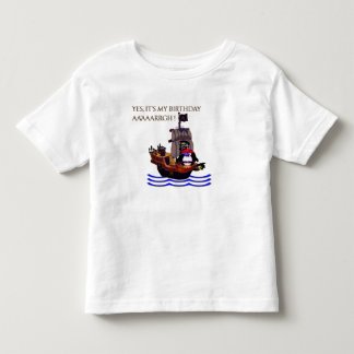 Camiseta De Bebé Pequeño cumpleaños del pirata