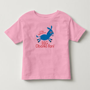 Camiseta De Bebé ¡Pequeño Demócrata - fan grande de Obama!