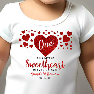 Camiseta De Bebé Pequeño Día de San Valentín Cumpleaños de cualquie
