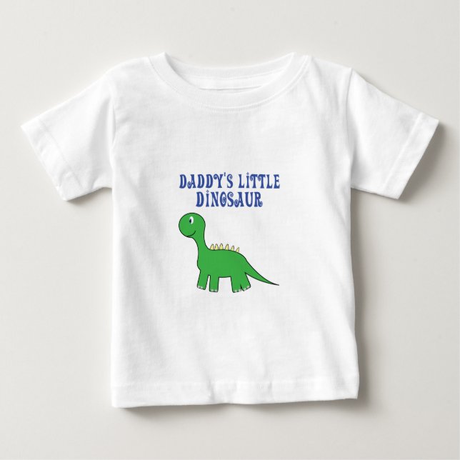 Camiseta De Bebé pequeño dinosaurio de los daddys (Anverso)