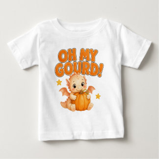Camiseta De Bebé Pequeño Dragón Calabacín Bebé Halloween Lindo Bebé