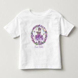 Camiseta De Bebé Pequeño dulce violeta Tee Shirt