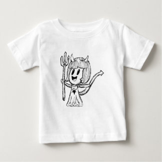 Camiseta De Bebé Pequeño esbozo del Chica del diablo
