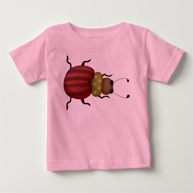 Camiseta De Bebé Pequeño escarabajo (Anverso)