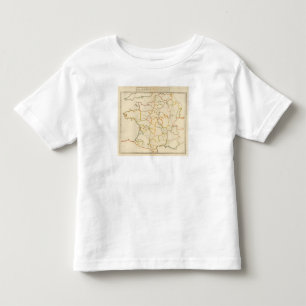 Camiseta De Bebé Pequeño esquema francés de los ríos