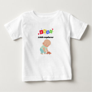 Camiseta De Bebé 🌍 Pequeño Explorador - Camiseta Cute Bebé