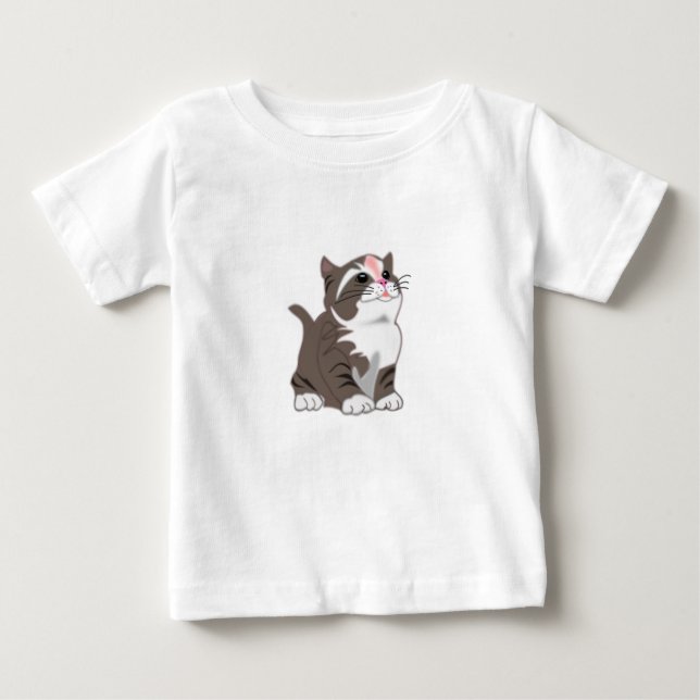 Camiseta De Bebé Pequeño gatito lindo (Anverso)