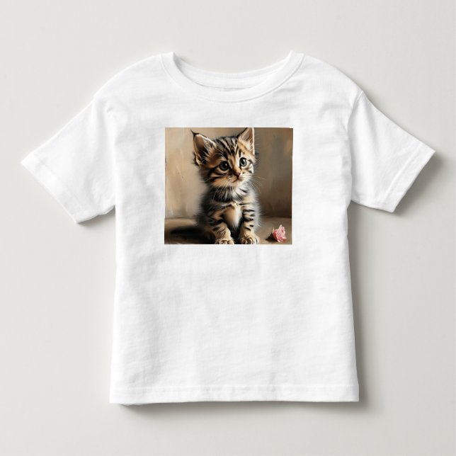 Camiseta De Bebé Pequeño gato (Anverso)