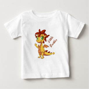 Camiseta De Bebé Pequeño Hermano Bebé Bella Camiseta/Dragón