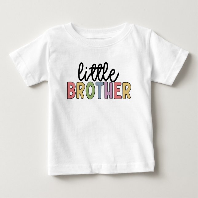 Camiseta De Bebé Pequeño Hermano Cute Hermanos Concordantes Camiset (Anverso)