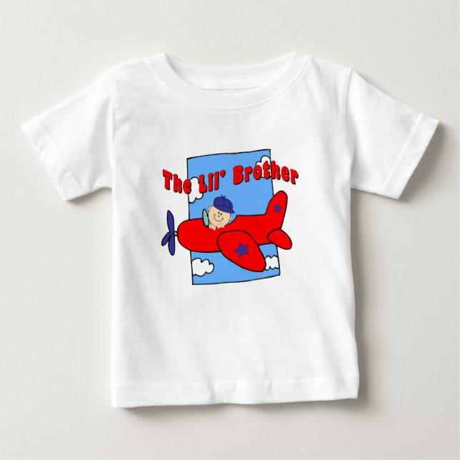 Camiseta De Bebé Pequeño hermano piloto (Anverso)