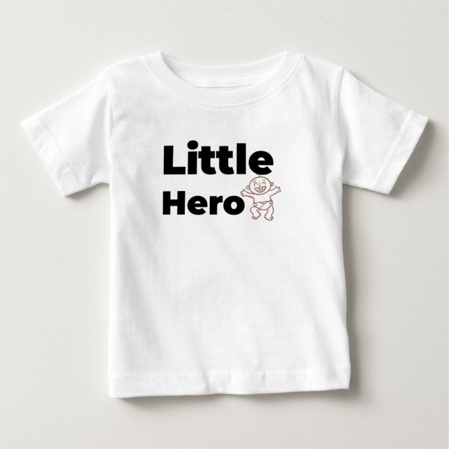 camiseta de bebé pequeño héroe (Anverso)