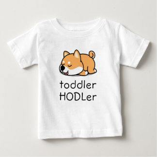 Camiseta De Bebé Pequeño HODLer Dogecoin Crypto Cute Baby Shiba Inu