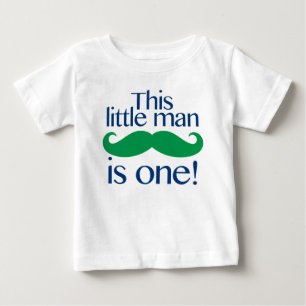 Camiseta De Bebé Pequeño hombre bigote Nacimiento Armada de Camisas