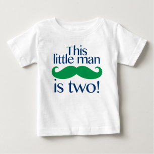 Camiseta De Bebé Pequeño hombre bigote Nacimiento Armada de Camisas